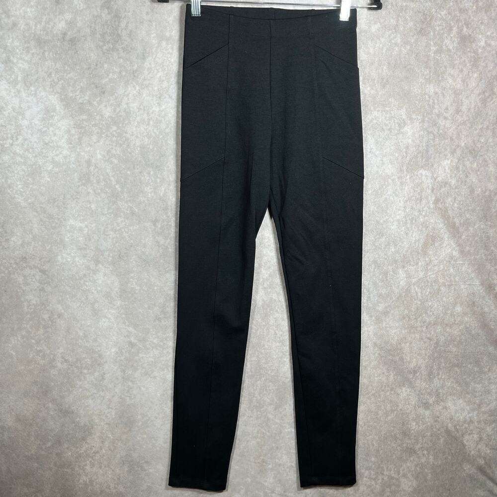 Minx Pants Womens Size Small Black High Waisted Pull On Pockets Ankle Casual NEW